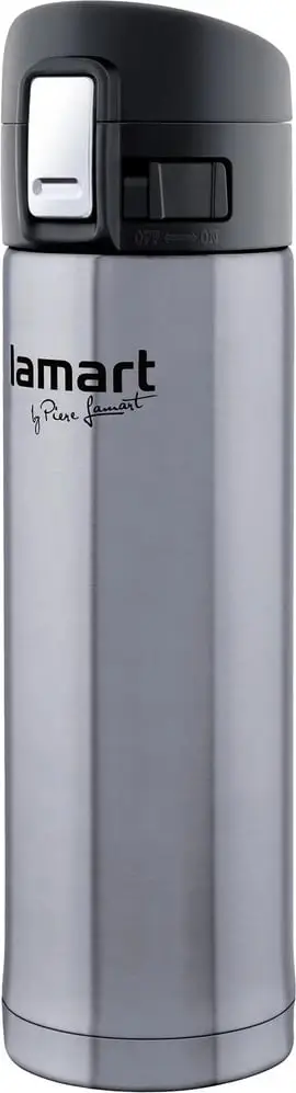 Shishe termos Lamart LT4008, 0.42 l, e argjendtë