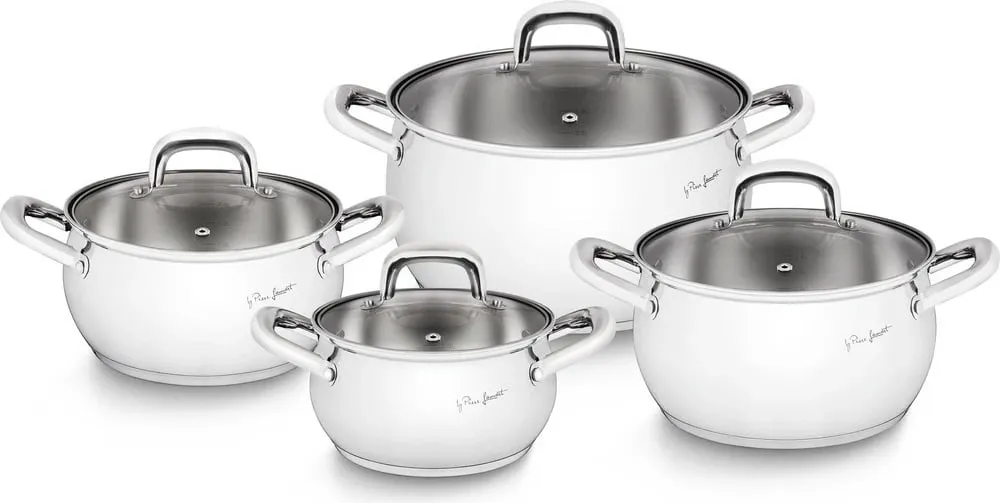 Set tenxhere Lamart, 16 - 24 cm, 4 copë, të argjendta - 1