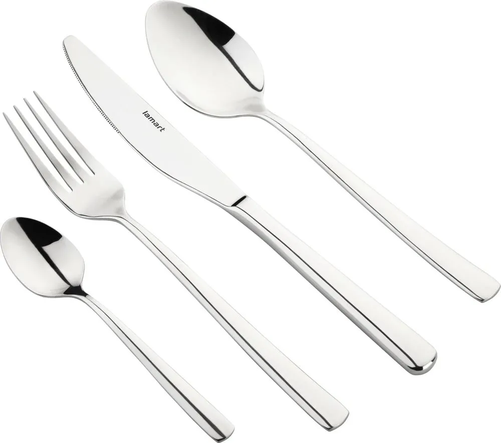 Set takëmesh Lamart Emma LT5007, 24 copë, të argjendta - 1