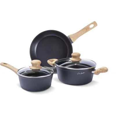 Set tenxhere Lamart LT1282, 5 pjesë, e zezë/kafe - 1