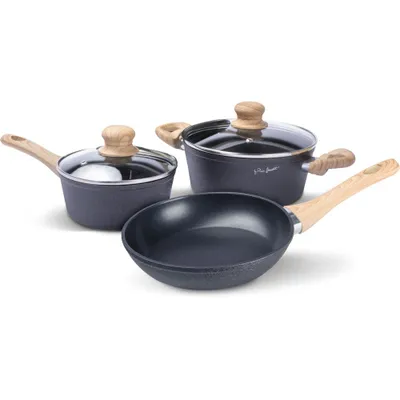 Set tenxhere Lamart LT1282, 5 pjesë, e zezë/kafe - 2