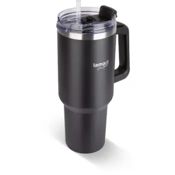 Termos Lamart HUGE LT4091 Thermomug, 0.9L, ngjyrë e zezë