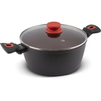 Tenxhere me kapak Lamart Terracota LT1213, e kuqe