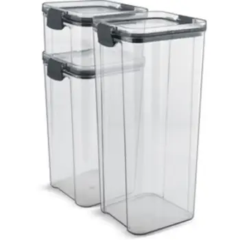 Set kuti ushqimi Lamart LT6042, 460 ml / 1250 ml / 1700 ml, 3 copë, transparente