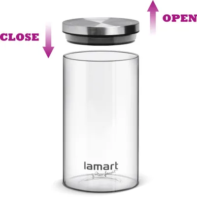 Set kavanozë qelqi Lamart LT6025, 3 copë - 4