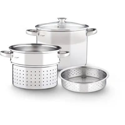 Set tenxhere për pasta Lamart LT1067, 4 pjesë, e argjendtë - 1