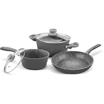 Set tenxhere Lamart LT1177, 5 pjesë, e hirtë - 2
