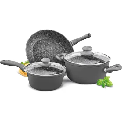 Set tenxhere Lamart LT1177, 5 pjesë, e hirtë - 3