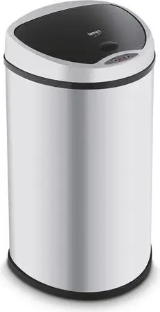 Kosh për mbeturina Lamart Sensor (LT8045), 58 l, i argjendtë
