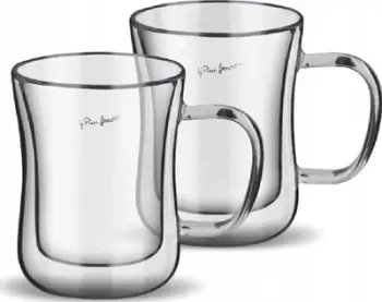 Set gota qelqi Lamart GLASS LT9033, 400ml, 2 copa, me dorezë, transparent