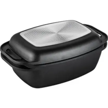 Tavë Lamart LT1105 Double, 9 l + 3 l, e zezë