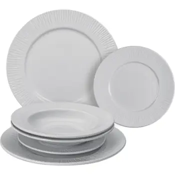 Pjata set 6 copë Lamart LT9080, të bardha