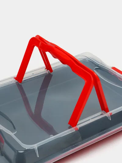 Tepsi me kapak të plastikës Lamart LT3102, e kuqe - 6