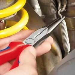 Pinca për prerje Knipex 26 26 200, 200 mm, të izoluara, të kuqe