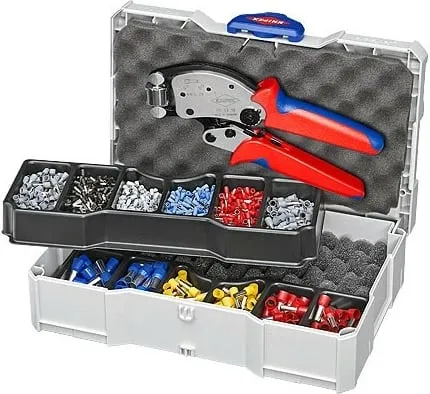 Set veglash Knipex 97 90 13, me kuti bartëse, multikolor - 1