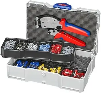Set veglash Knipex 97 90 13, me kuti bartëse, multikolor