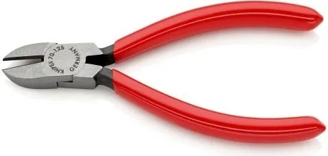 Prerës kabllosh Knipex 70 01 125, 125mm, çelik inox, dorezë plastike, kuqe - 3