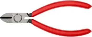 Prerës kabllosh Knipex 70 01 125, 125mm, çelik inox, dorezë plastike, kuqe