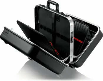 Kasë veglash Knipex BIG Twin, alumini, 38L, kombinim bravë, e zezë