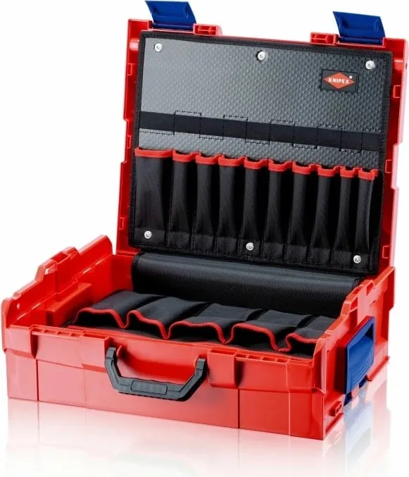 Kuti veglash Knipex 00 21 19 LB, ABS plastik, rezistente, e kuqe/zezë - 2