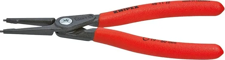Darë circlip Knipex 48 11 J4, krom-vanadium, 320mm, dorezë plastike, e kuqe - 1