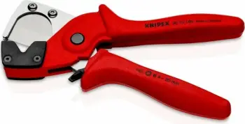 Prerëse tubash Knipex 90 25 20, për tuba multishtresor dhe zorrë pneumatike, 185mm, portokalli