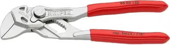 Knipex slip-joint pliers 86 03 125, 125mm, krom-vanadium, plastik dorezë, kuqe
