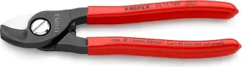 Darë anësore Knipex 95 11 165, 165mm, çelik, dorezë plastike, e kuqe