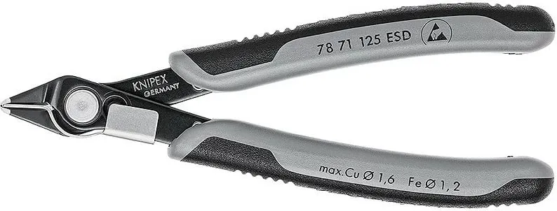 Pinca prerëse Knipex Electronic Super Knips, të hirta - 1