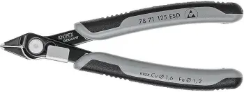 Pinca prerëse Knipex Electronic Super Knips, të hirta