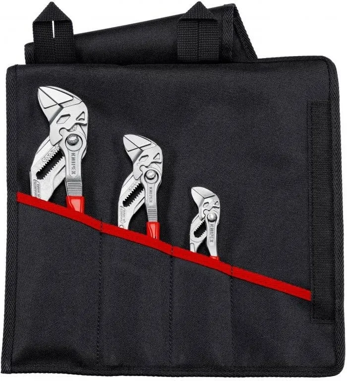 Set klësta Knipex 00 19 55 S6, 3 copë, me mbështjellës, e kuqe - 1