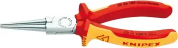 Knipex kapëse hundë-gjilpërë, 160mm, çelik, kuqe/verdhe