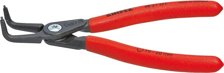 Kliçe cirkoni të brendshme Knipex J01, të harkuara, gri - 1