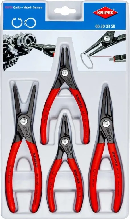Knipex circlip klesta set, 685g, e kuqe - 1