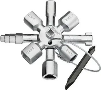 Çelës multifunksional Knipex 00 11 01, inoks, 10 profile, 2 kryqe, 1 spanner