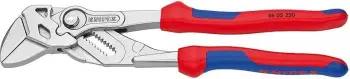 Knipex slip-joint penses 250mm, krom vanadium, dorezë plastike, kaltër/kuqe
