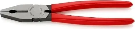 Pinca kombinim Knipex 10 inç dorezë e kuqe - 1