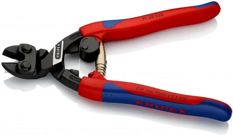 Prerëse teli Knipex 71 42 200, 200mm, kuqe/blu - 1