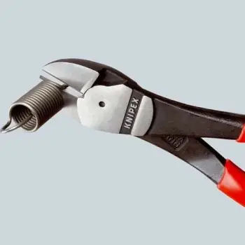 Darë anësore Knipex 74 01 200, 200mm, dorezë plastike, kuqe