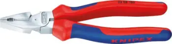 Pinca universale Knipex, 180mm, levë e shtuar, të kromuara