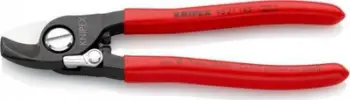 Gërshërë kabllosh Knipex 95 11 165, 165mm, me sustë hapjeje, të kuqe