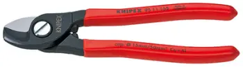 Gërshërë për prerje kablli Knipex 165 mm, e argjendtë