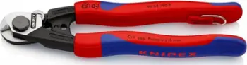 Gërshërë për tela çeliku Knipex, 190mm, doreza plastike, blu kuqe