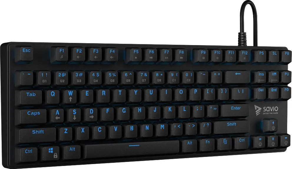 Tastierë Savio Tempest RX TKL Outemu (SAVGK-TEMPEST BLUE), e zezë - 4