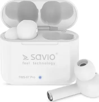 Kufje Savio TWS-07 PRO, të bardha
