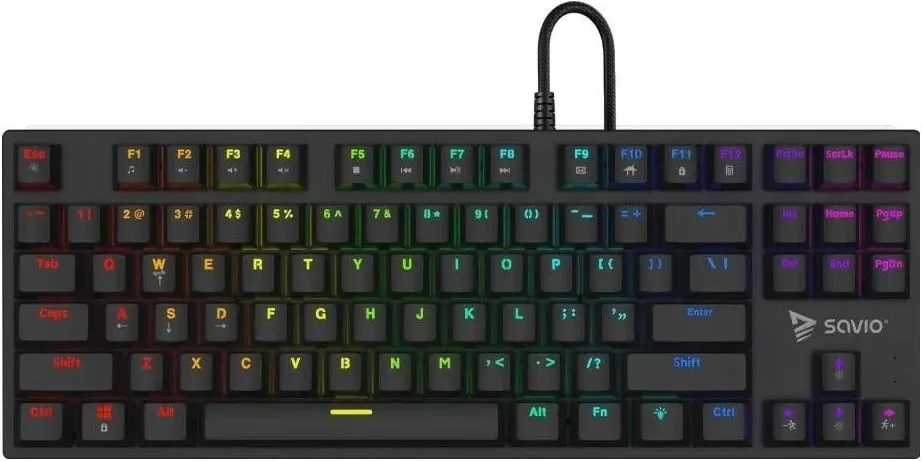 Tastierë mekanike Tempest X2, Outemu Brown, RGB, e zezë - 1