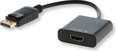 Përshtatës Savio DisplayPort - HDMI AV, i zi - 1