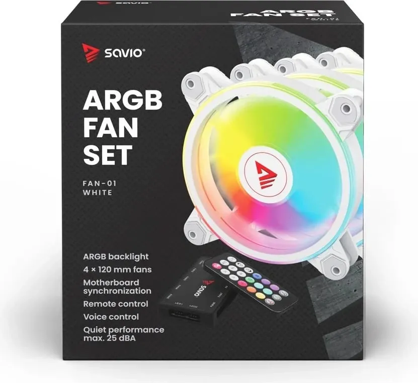 Ftohës Savio FAN-01 WHITE, 12 cm, i zi - 7