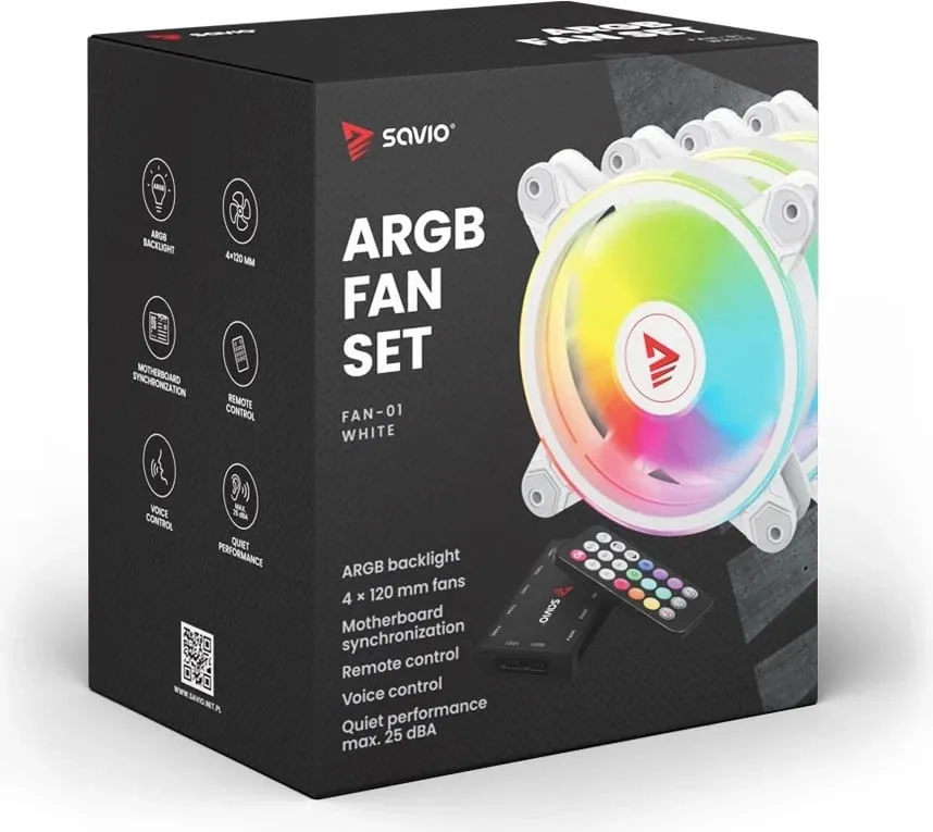 Ftohës Savio FAN-01 WHITE, 12 cm, i zi - 8