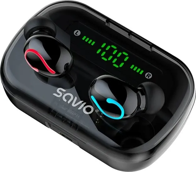 Dëgjuese Savio TWS-06, Wireless, të zeza - 5